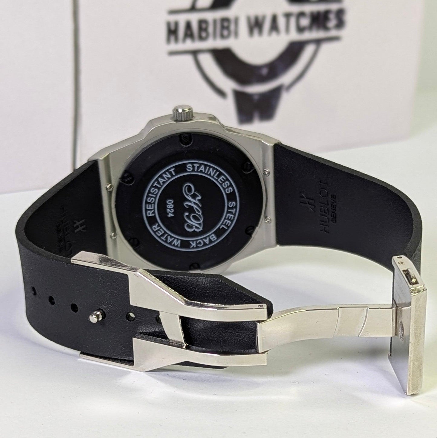 Hublot skeleton dial diamond cut
